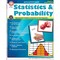 Mark Twain Media Statistics & Probability Math Workbook, Grades 5-12 Math Practice With Probabilities, Standard Deviation, Mean, Median, and Mode, STEM and Leaf Plots (80 pgs)